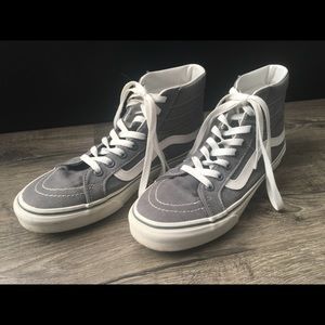 Grey sk8 hi vans